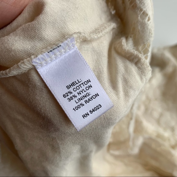 Banana Republic Mad Men Cream Lace Tank Top Size S - Picture 4 of 6